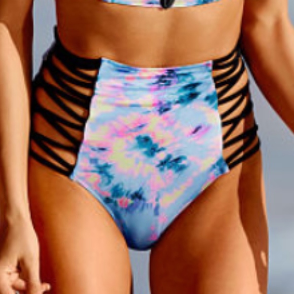 SALEVS PINK HIGH WAIST BIKINI NWT - Picture 5 of 5